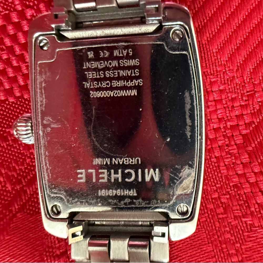 Michele Silver and White Women's Watch - Picture 2 of 7